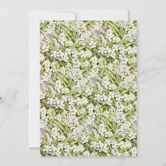 Blush roze groen | Leuke Tea Party Verjaardag Brun Kaart (Achterkant)