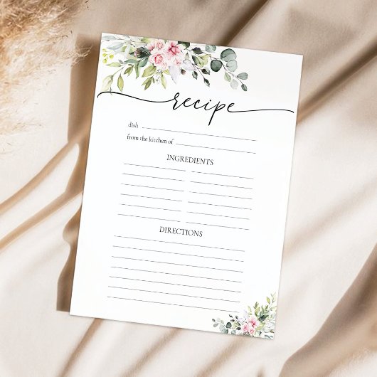 Blush roze groen recept pagina