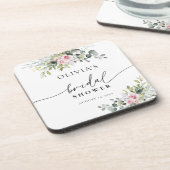 Blush Roze groen Vrijgezellenfeest Drank Bier Onderzetter (Linkerzijde)