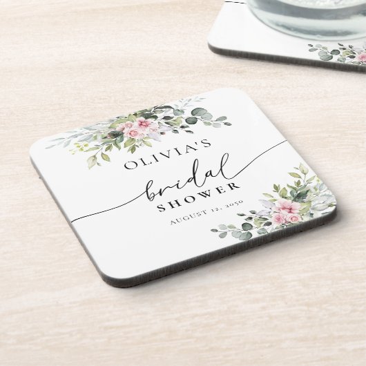 Blush Roze groen Vrijgezellenfeest Drank Bier Onderzetter (Linkerzijde)