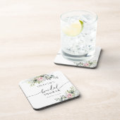 Blush Roze groen Vrijgezellenfeest Drank Bier Onderzetter (Rechterzijde)