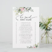 Blush Roze groen Vrijgezellenfeest spel (Staand voorkant)