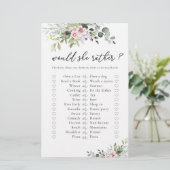 Blush Roze groen Vrijgezellenfeest spel (Staand voorkant)