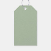 Blush Roze Groene Eucalyptus 55e Verjaardag Bedank Cadeaulabel (Achterkant)