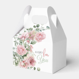 Blush Roze Groene Eucalyptus 55ste Verjaardag Bedankdoosjes