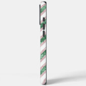 Blush roze groene glitter strepen Case-Mate iPhone case (Achterkant / Links)