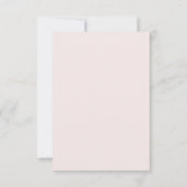Blush Roze Groenery Save The Date Kaart (Achterkant)
