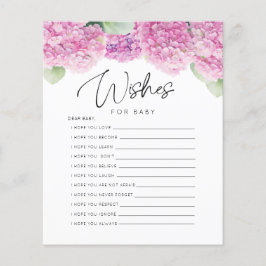 Blush Roze Haar Een Meisje Wensen Baby shower Spel