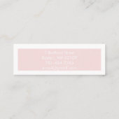 Blush Roze Haar-, Make-up- & Schoonheidsstudio Min Mini Visitekaartje (Achterkant)