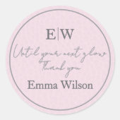 Blush Roze Haar-, Make-up- & Schoonheidsstudio Mon Ronde Sticker (Voorkant)