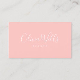 Blush Roze handgeschreven script sociale media pic Visitekaartje