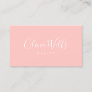 Blush Roze handgeschreven script sociale media pic Visitekaartje