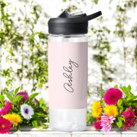 Blush roze handgeschreven tekst legant