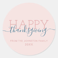 Blush roze Happy thanksgiving