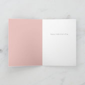 Blush Roze hart Ik hou van je Valentijnsdag Kaart (Binnen)