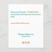 Blush roze Hartelijk dank voor de waardebepaling v Flyer (Achterkant)