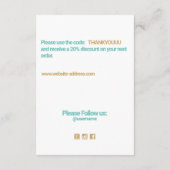 Blush roze Hartelijk dank voor de waardebepaling v Informatiekaartje (Achterkant)