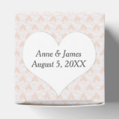 Blush roze harten bedankdoosjes (Bovenkant)