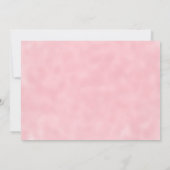 Blush Roze harten Elephant Baby shower Foto Kaart (Achterkant)