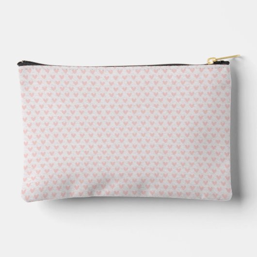 Blush roze harten op wit etui (Achterkant)