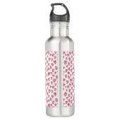 Blush roze hartritme waterfles (Achterkant)