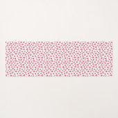 Blush roze hartritme yogamat (Achterkant (horizontaal))