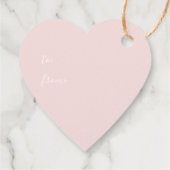 Blush roze hartslag Cactus Love Kinder Classroom L Bedankjes Labels (Achterkant)