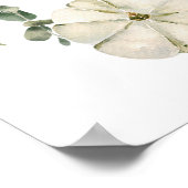 Blush roze herfst baby shower welkomstteken poster (Hoek)