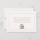 Blush Roze Herfst Pompoen boeken voor baby Bedankkaart (Achterkant)
