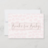 Blush Roze Herfst Pompoen boeken voor baby Bedankkaart (Voorkant)