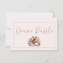 Blush Roze Herfst Pompoen Luier Raffle