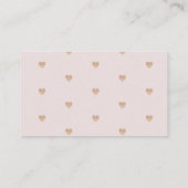 Blush roze hoe groot is de buikomheining van mama. informatiekaartje (Achterkant)