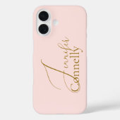 Blush roze Hoesje-Mate iPhone Case (Achterkant)