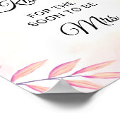 Blush Roze Hoeveel Kisses Vrijgezellenfeest spel Poster (Hoek)