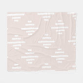Blush roze Ikat Blanket Fleece Deken (Voorkant (Horizontaal))