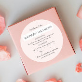 Blush Roze Ingrediënt en Allergeen Food Label