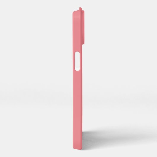 Blush Roze Initiaal Naam Monogram Minimale Moderne iPhone Hoesje (Rechterkant)