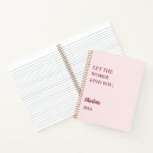 Blush roze inspirerend citaat schrijven notitieboek (Binnen)