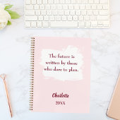 Blush roze inspirerend citaat schrijven notitieboek