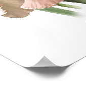 Blush Roze Iris Originele Kunst Afdrukken Poster (Hoek)