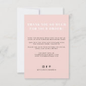 Blush roze je hebt een geweldige smaak bedankt (Achterkant)