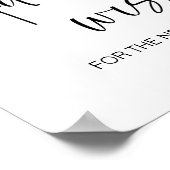 Blush roze Kaart en cadeaubord Poster (Hoek)