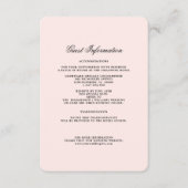 Blush roze | Kaart met zwarte bruiloft (Voorkant)