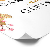 Blush Roze Kaarten & Gifts Baby shower Sign Poster (Hoek)