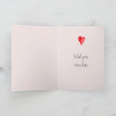 Blush roze kat harten missen je kaart (Binnen)