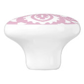 Blush roze  keramische knop (Zijkant)