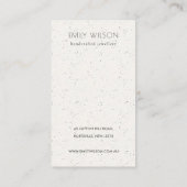 Blush Roze keramische Logo voor textuur Ketting Visitekaartje (Achterkant)