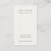 Blush Roze keramische textuur Haarpin Display Logo Visitekaartje (Achterkant)