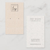 Blush Roze keramische textuur Veroorbaar Logo beel Visitekaartje (Voorkant / Achterkant)