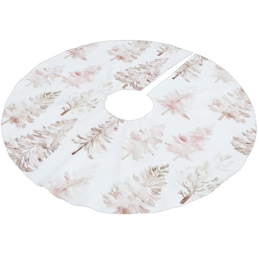 Blush roze kerstbomen kerstboom rok (Gekanteld)